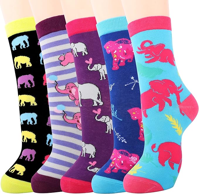 Jeasona Women's Cat Socks Cat Gifts Cute Animal Socks Dog Owl Gifts for Women