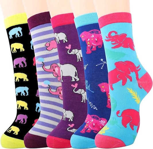 Jeasona Women's Cat Socks Cat Gifts Cute Animal Socks Dog Owl Gifts for Women