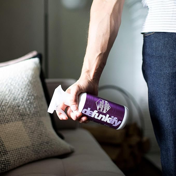 Odor Remover Spray, 16oz (2-Pack). 'Peppermint' Essential Oil Odor Eliminator for Strong Odors on Fabric, Shoes, Activewear. 'ProvenSafe' Deodorizer for Pets, Kids & Sensitive Gear w/Ionic Silver