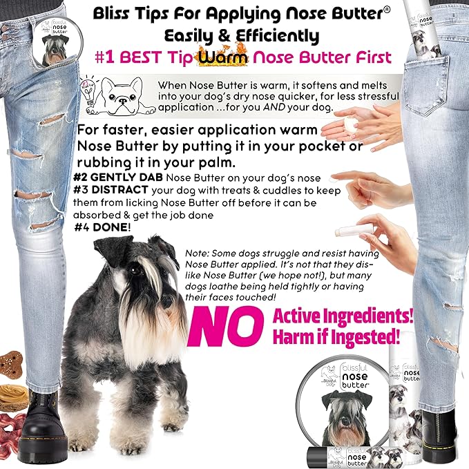 The Blissful Dog Schnauzer Unscented Nose Butter, 16oz