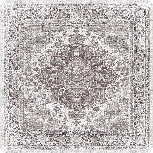 nunubaby Washable Pee Pads for Dogs, Stylish, Non-Slip and Leak-Proof Pee Pads. Reusable Potty Pads for Dogs for Crates and Floors.(Brown/Geo, 36" x36")