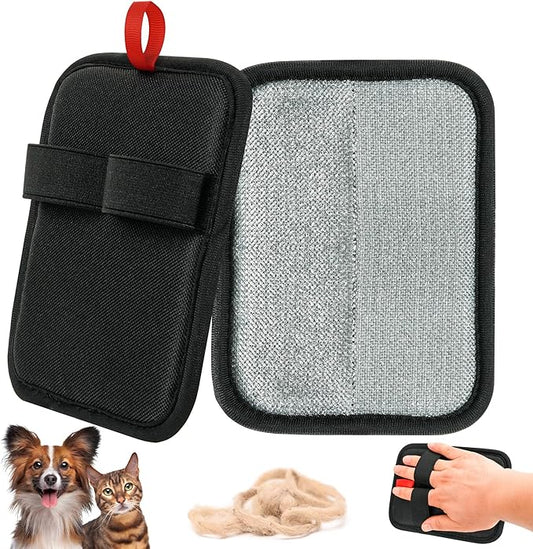Pet Hair Removal Glove，Static Electricity Grooming Mitt Tool for Dogs & Cats - Remove Fur from Pets, Furniture, Car Seats