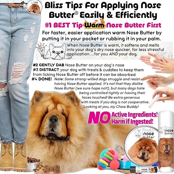 The Blissful Dog Chow Chow Unscented Nose Butter, 16oz