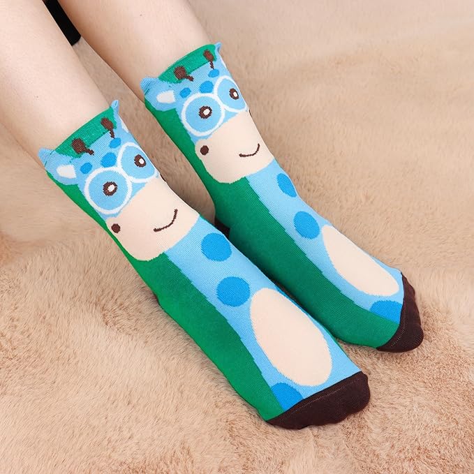 Jeasona Women's Cat Socks Cat Gifts Cute Animal Socks Dog Owl Gifts for Women