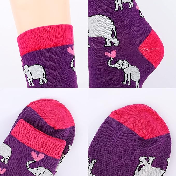 Jeasona Women's Cat Socks Cat Gifts Cute Animal Socks Dog Owl Gifts for Women