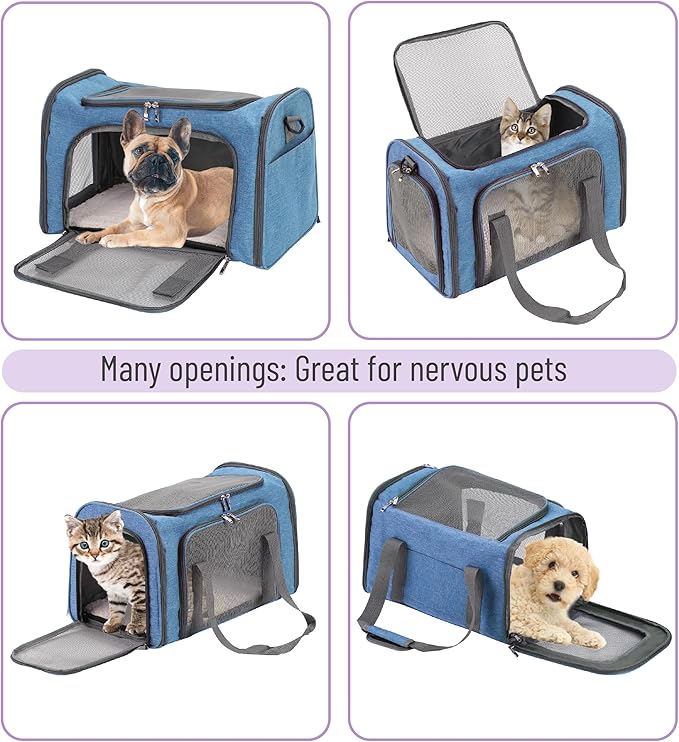 Mr. Pen Pet Carrier - Soft-Sided Cat & Dog Carrier Bag for Travel