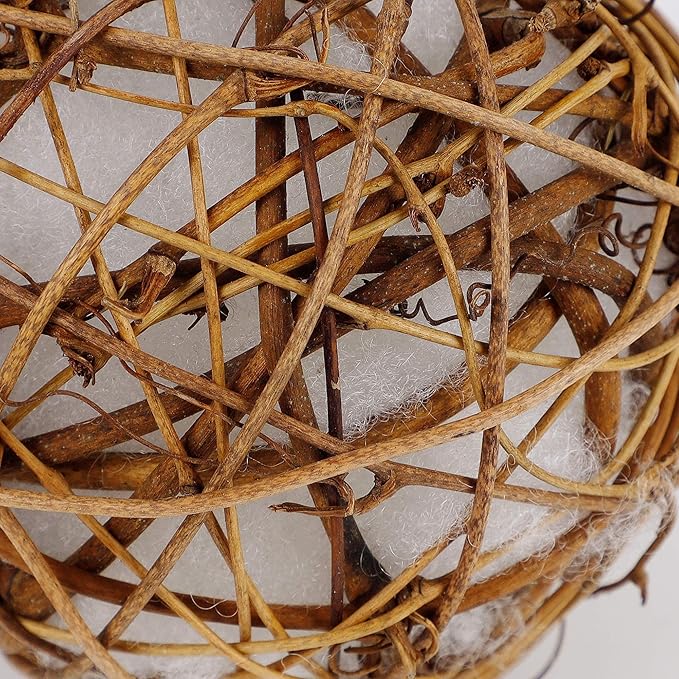 winemana Set of 3 Globe Hummingbird Nesters, Full of Bird Nesting Materials, Design for Bird Lovers, Idea Bird Gifts in Outdoor Indoor Patio Garden