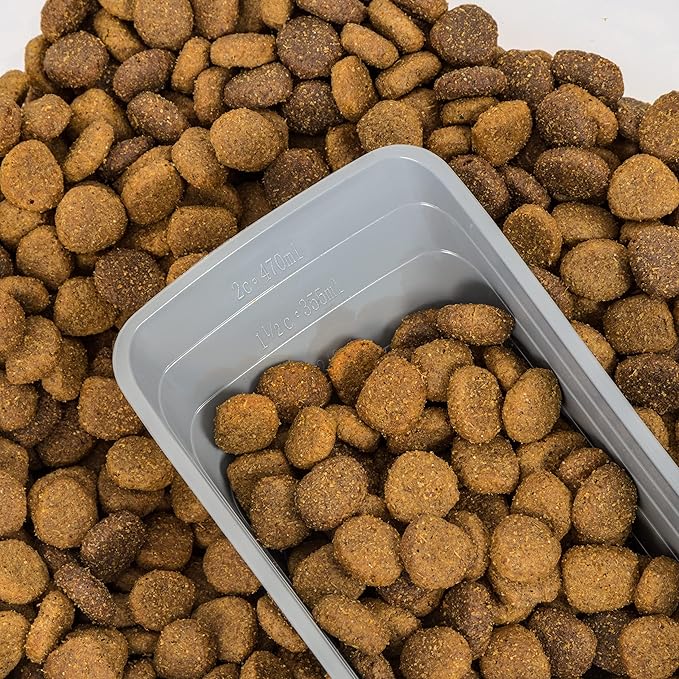 Amazon Basics 3-Piece Airtight Dog Food Storage Container Combo with Scoop, 33 QT + 12 QT